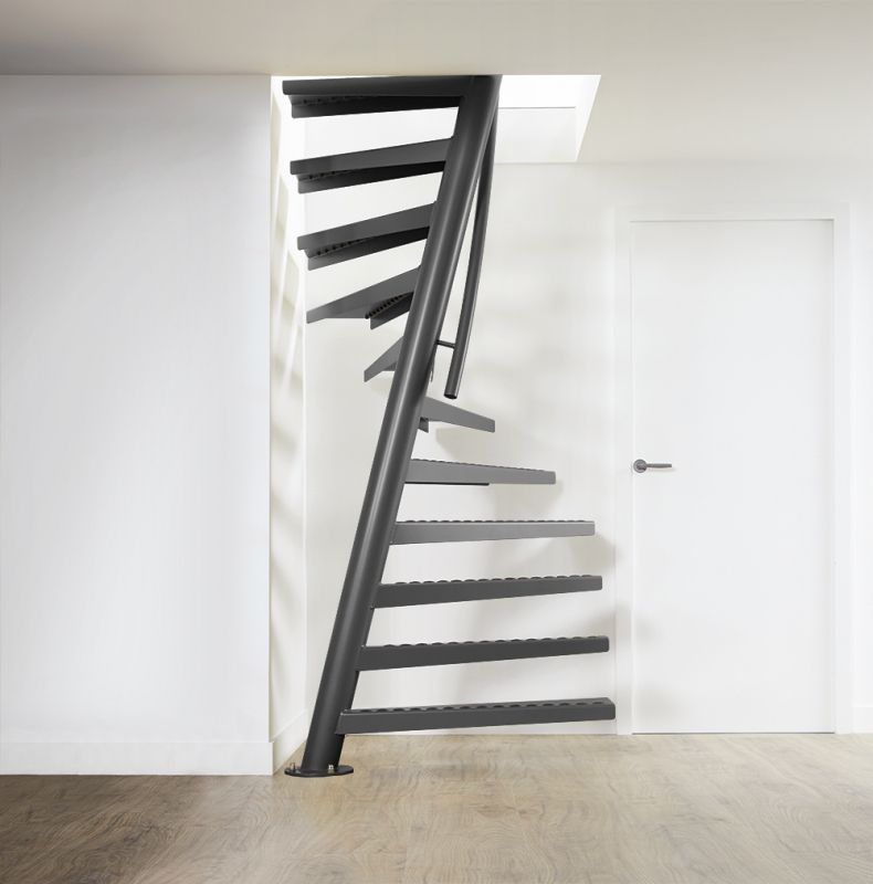 Space Saving Stairs - Steel design - 1m2™ by EeStairs